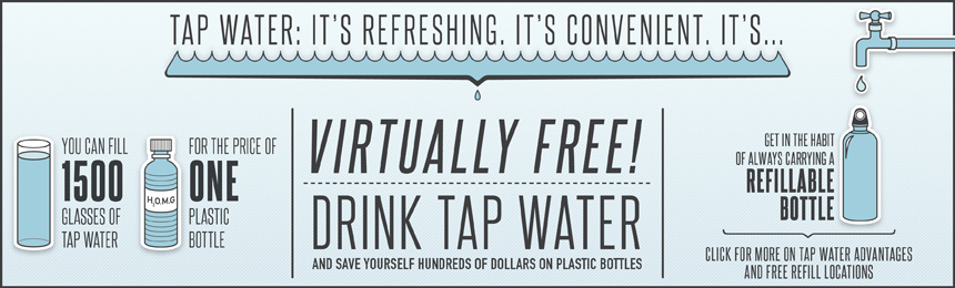 The value of tap water TAKE BACK THE TAP THIS DRINKING WATER WEEK