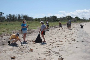 FINWR: Volunteer Site Captains conduct a cleanup on Fisherman Island National Wildlife Refuge. Cleanups can be public or private.
