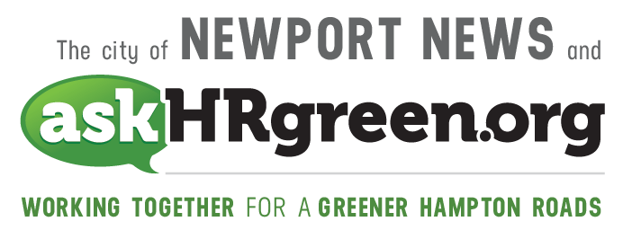 The city of Newport News and askhrgreen.org. Working together for a greener Hampton Roads