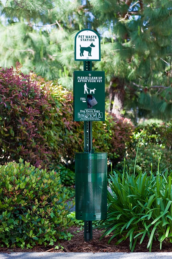 dog poop waste stations